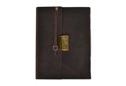 Handmade Genuine Vintage  Leather Journal New Clasp Brass Lock Journal Diary